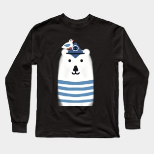 Captain Polar bear Long Sleeve T-Shirt